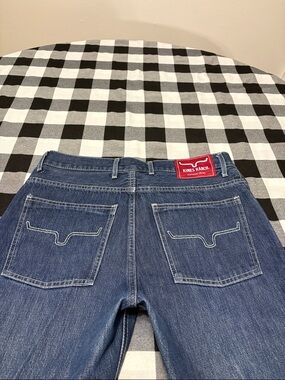 USA Kimes Ranch James Straight Leg Jeans Mens Size 33 x 34 Cotton Cowboy Western